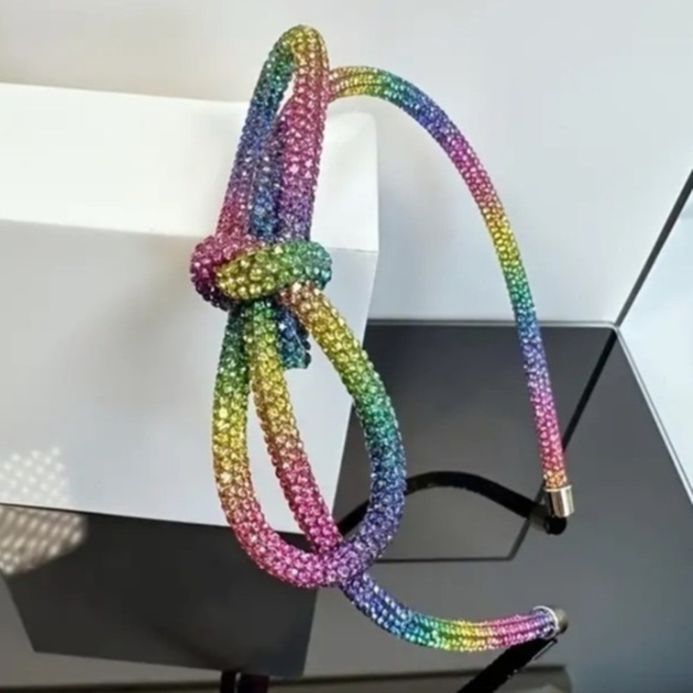 BOW Rhinestone headband - Picture 4 of 5